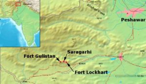 Map of Saragarhi